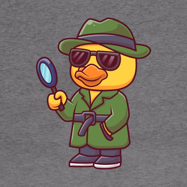 Cute Duck Detective Cartoon by Catalyst Labs